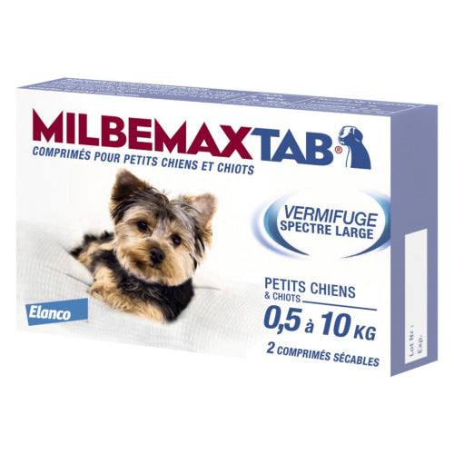 Milbemax tab petit chien et chiot - Titi&co